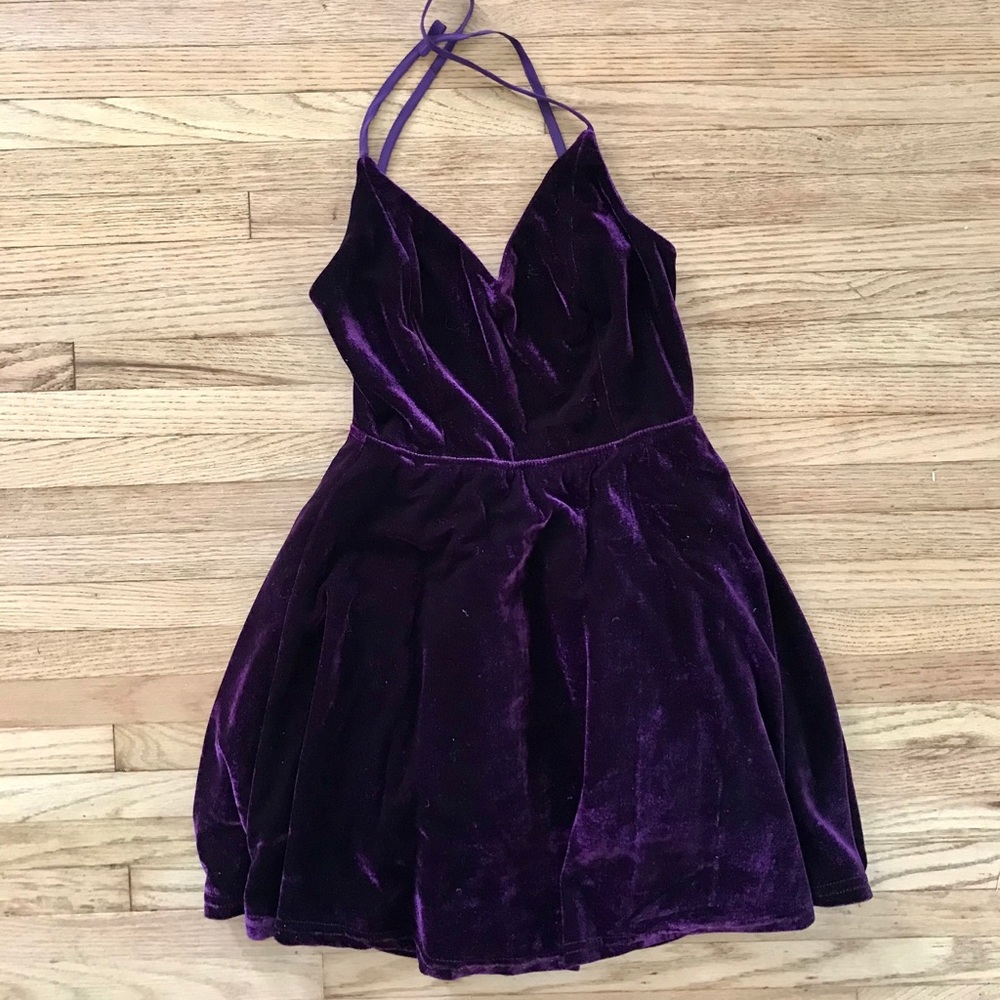 Tobi Brand prom dress size xsmall XS purple velvet